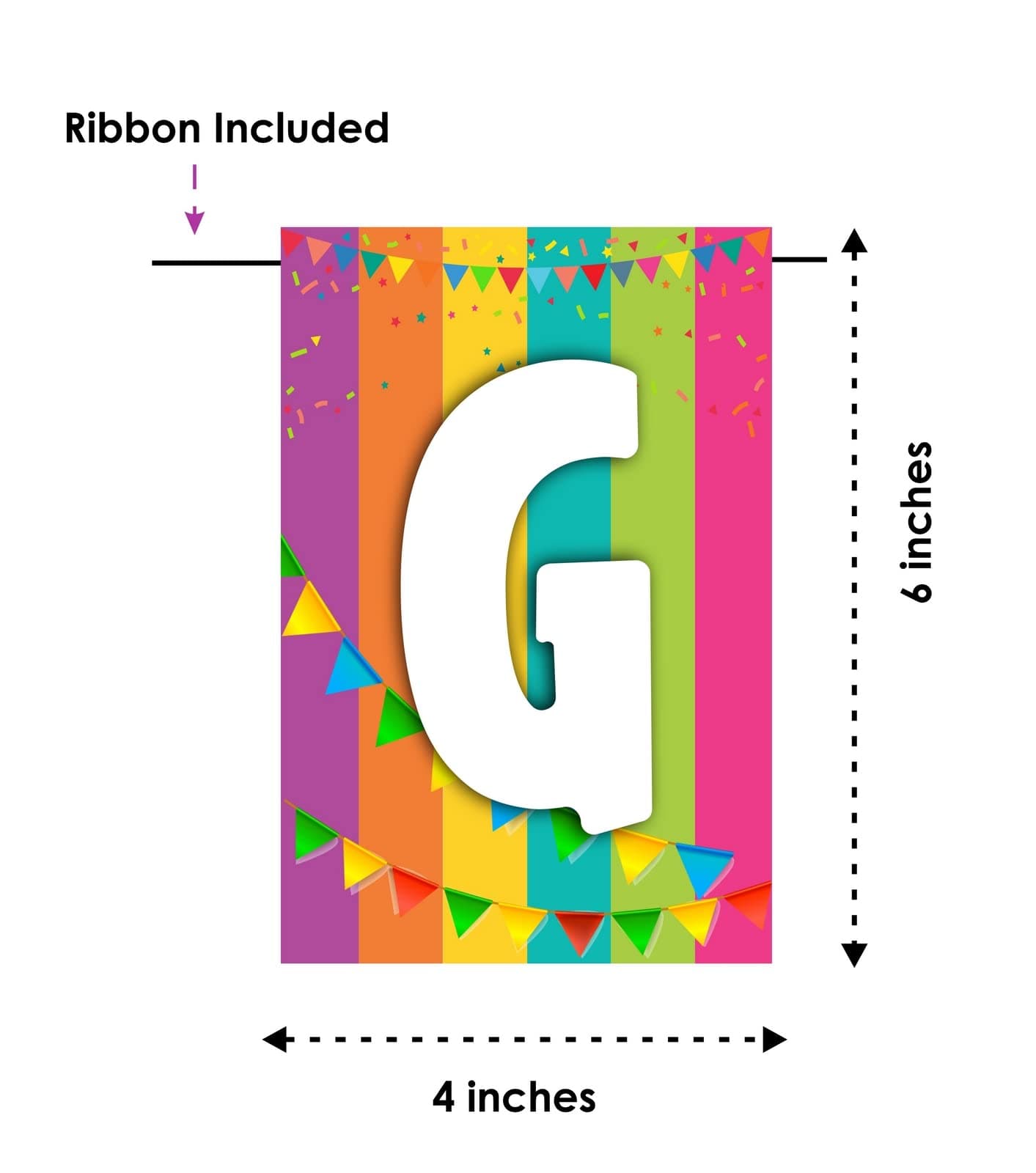 Balloonistics Guess My Name Banner - Secret Name Cardstock Bunting - Baby Shower Decorations, Interactive Party Supplies, Mystery Name Backdrop thumbnail 3
