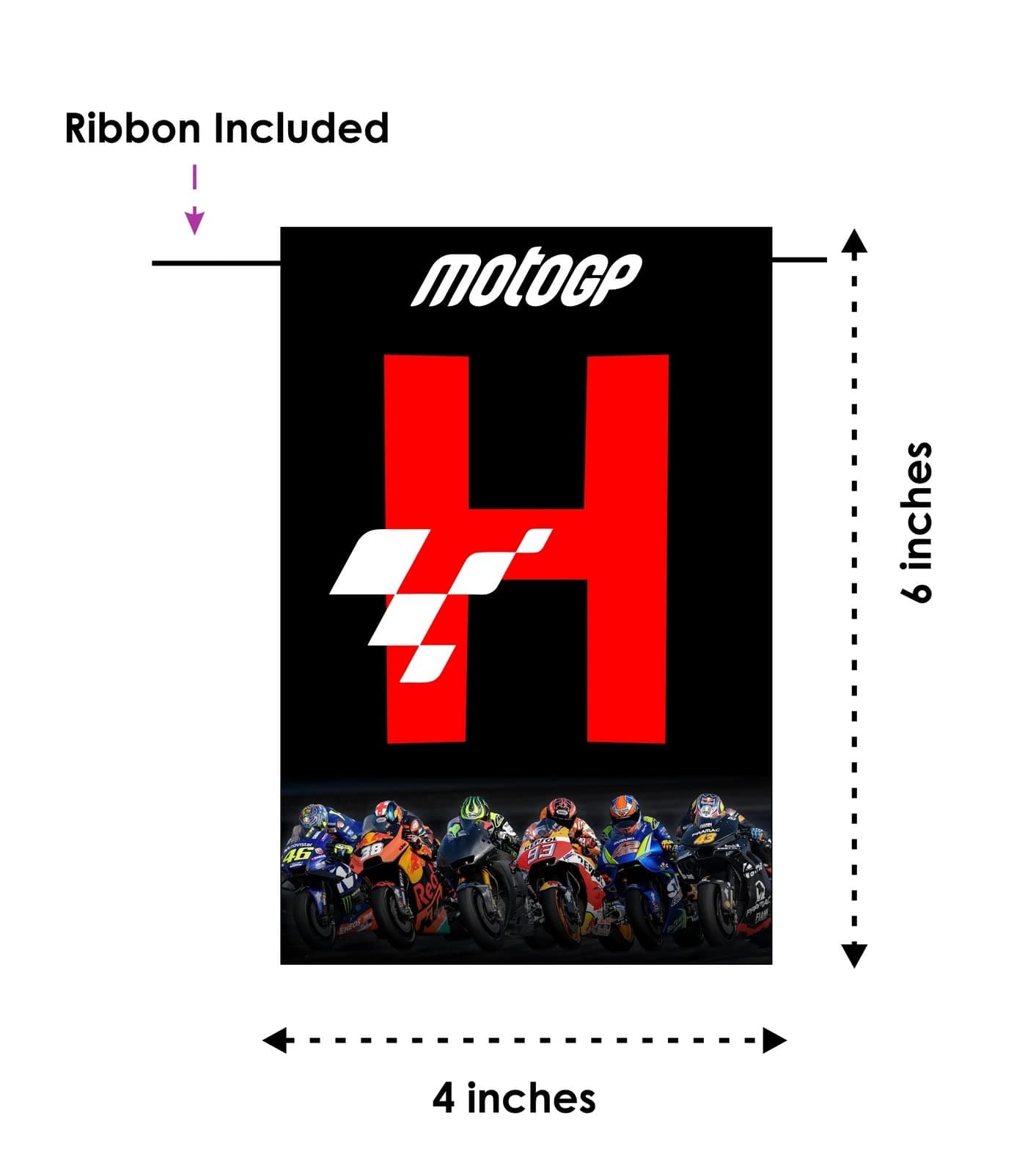 Balloonistics MotoGP Theme Happy Birthday Banner - Grand Prix Racing & Sportbike Cardstock Bunting for Motorbike Fans - Two-Wheel Racing Party Decorations, Podium Finish Backdrop thumbnail 5