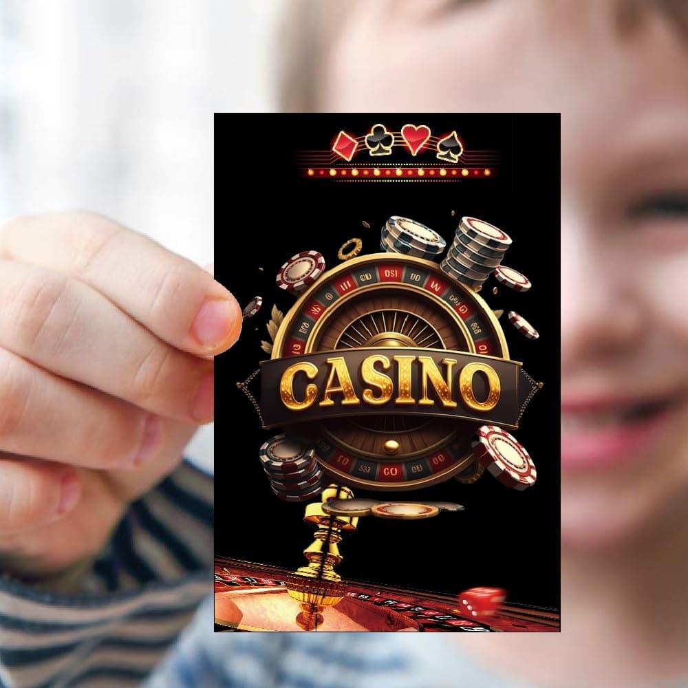 Balloonistics Casino Theme Birthday Invitation Cards (Pack of 10) with Envelopes - Double-Sided Premium Cardstock Invites for Poker Night, Las Vegas Style & Casino Royale Parties (Invite Cards - Pack of 10) thumbnail 2