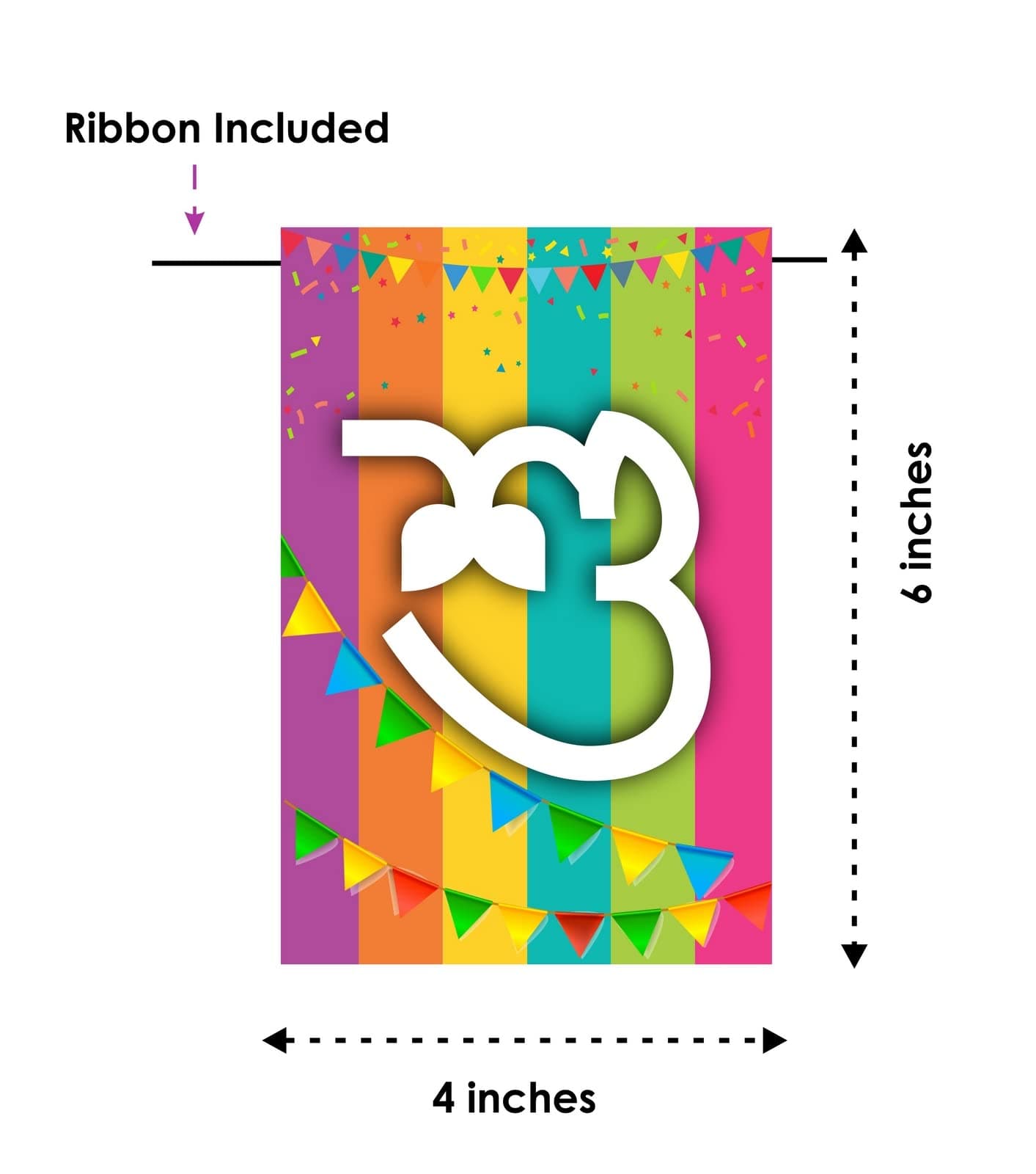 Balloonistics Bengali Happy Birthday Banner - Shuvo Jonmodin Cardstock Bunting for Kids & Adults - Traditional Bengali Theme Birthday Decorations, Cultural Backdrop thumbnail 5