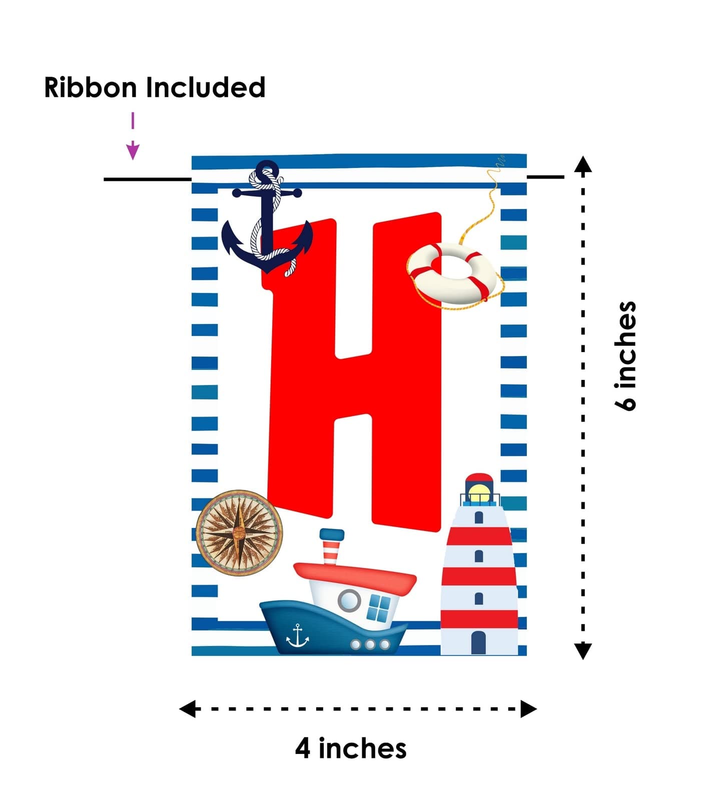 Balloonistics Sailor Theme Happy Birthday Banner – Nautical Navy Blue, Red & White Bunting – Premium Cardstock Anchor & Ship Party Decorations for Kids Birthdays thumbnail 6