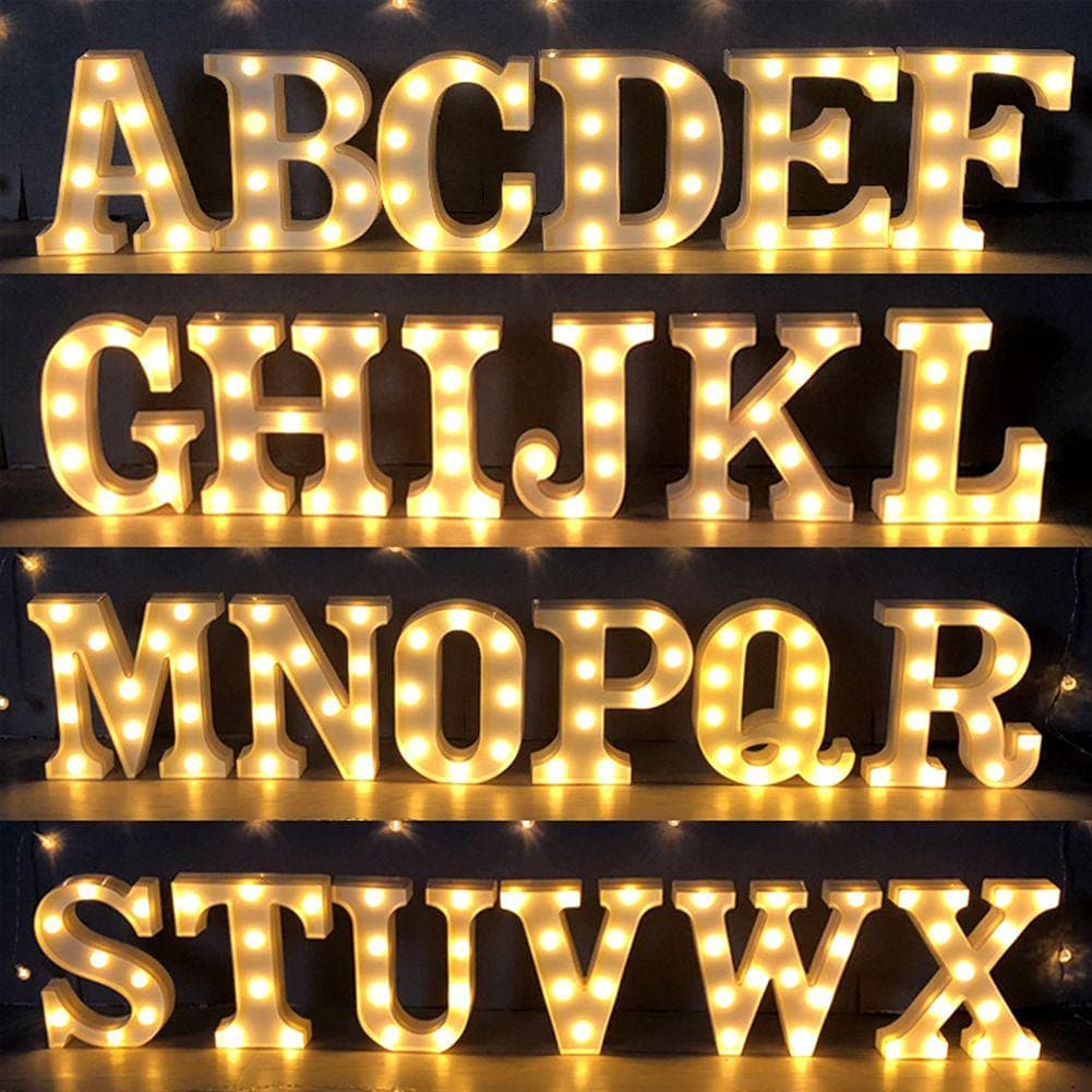 Balloonistics LED Marquee Letter 'V' Light | 9-Inch Warm White Glow | Cordless Battery-Operated Standing Alphabet Sign for Birthdays, Valentine's Day, Weddings & Personalised Home Décor thumbnail 7
