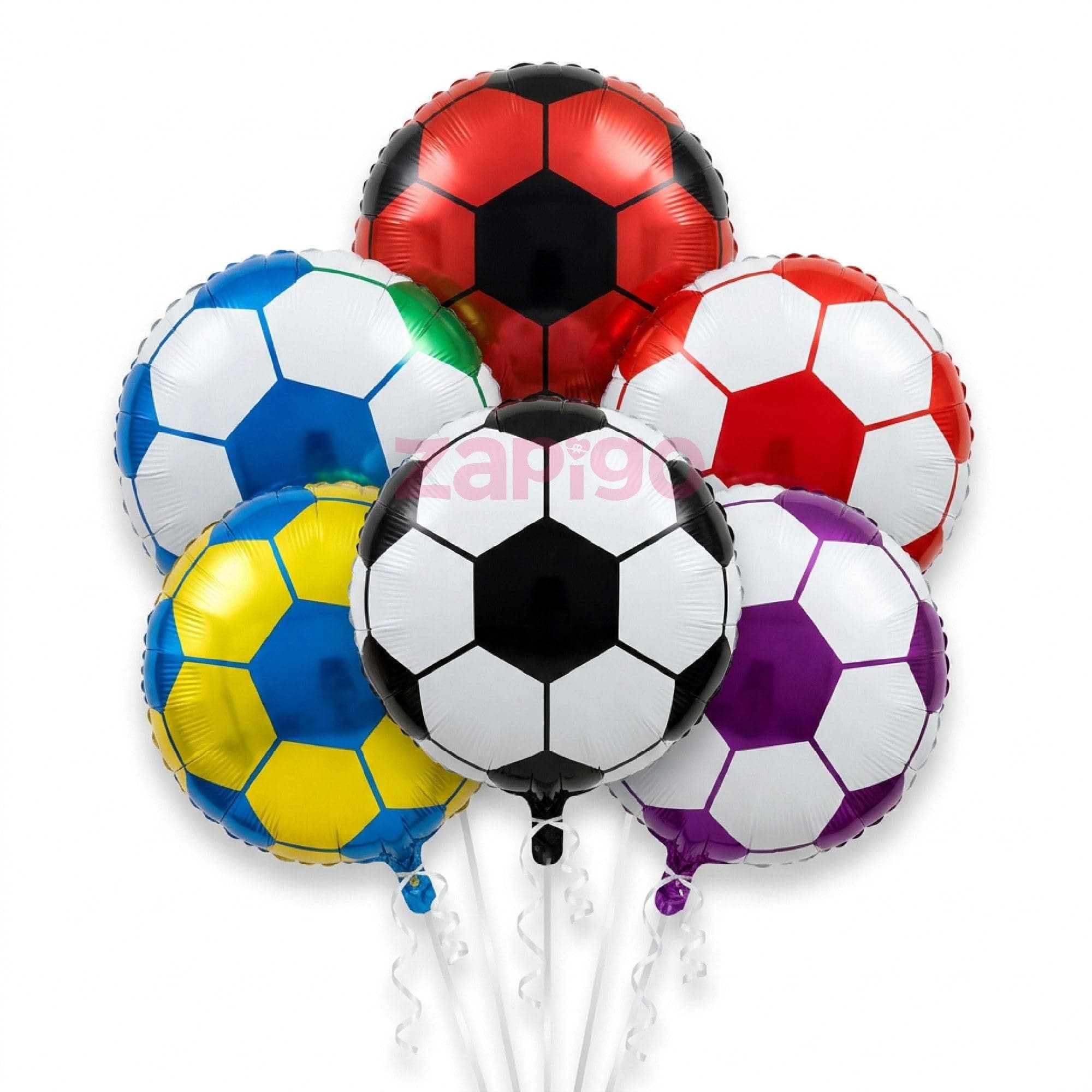 Balloonistics Football Theme Happy Birthday Balloon Bouquet Pack Of 7 thumbnail 1
