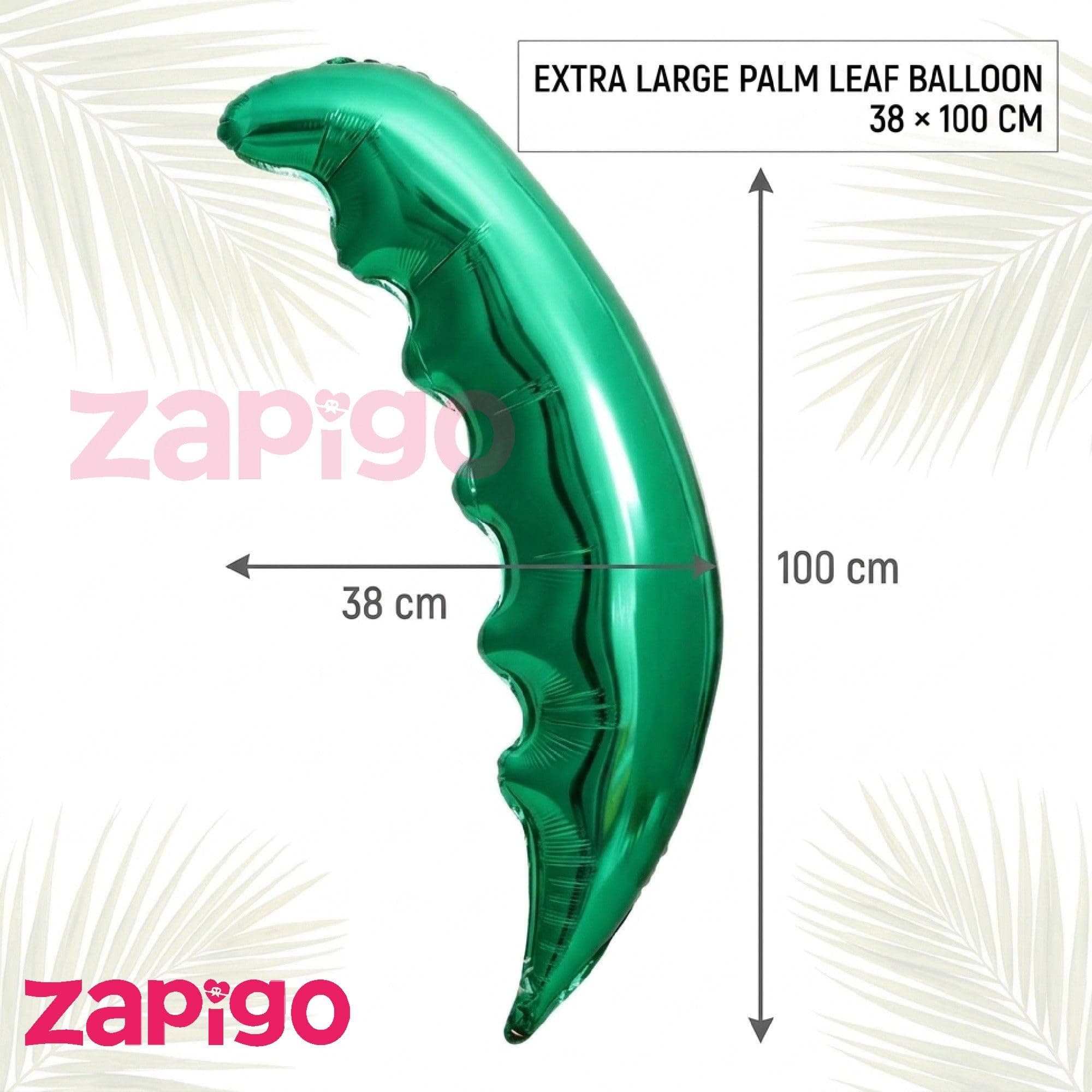 Balloonistics Large Palm Leaf Foil Balloon Pack Of 1 thumbnail 2