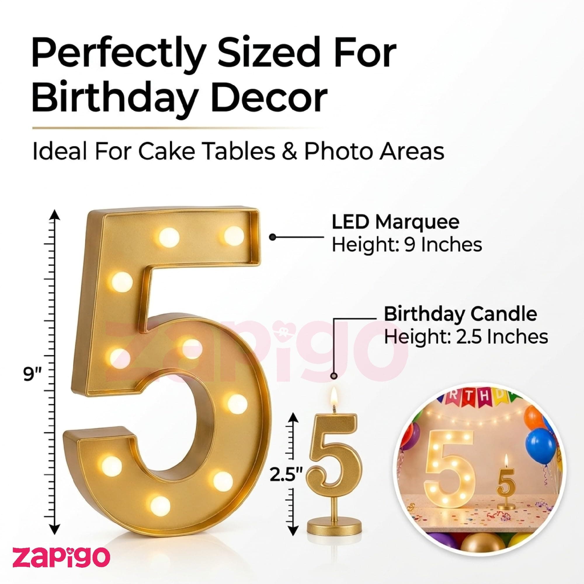 Balloonistics 55-Piece 5th Birthday Decoration Kit – Number 5 Foil Balloon, Happy Birthday Banner, Latex Balloons & Arch Tools for Party Room Decoration, Balloon Arch, Photo Booth Backdrop thumbnail 2