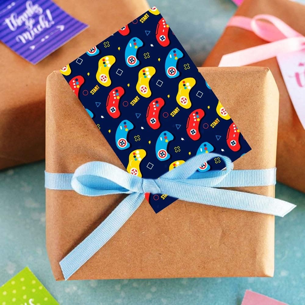 Balloonistics Video Game Birthday Invitation Cards with Envelopes - Double-Sided Cardstock Party Invites - Gamer Theme Level Up Party Supplies for Kids & Boys, "You're Invited" Fill-In Cards (Invite Cards - Pack of 10) thumbnail 3