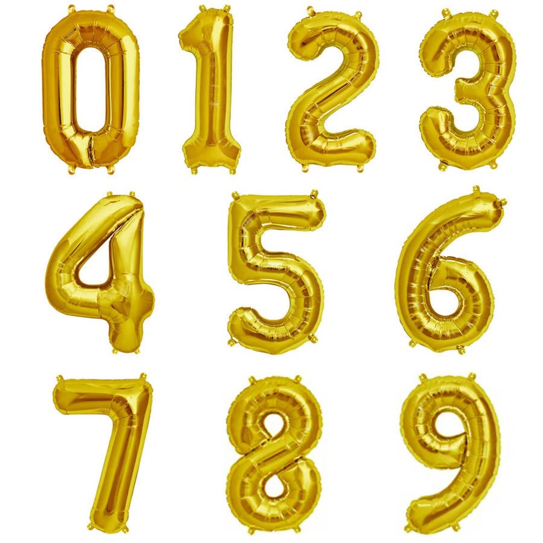 Balloonistics Gold Foil Number 67 Balloon – 16 Inch Golden Foil Number for Custom Age, Year & Phrase Party Decoration (Number 67) thumbnail 2