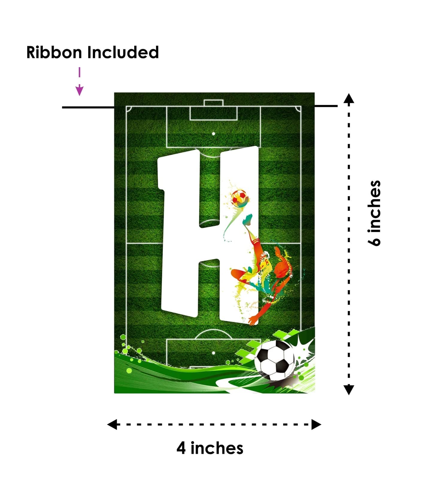 Balloonistics Football Theme Happy Birthday Banner - Premium Cardstock Soccer Stadium Bunting - Bold Sports Backdrop for Boys, Men & Game Day Celebrations - Includes Ribbon (Happy Birthday Banner) thumbnail 6