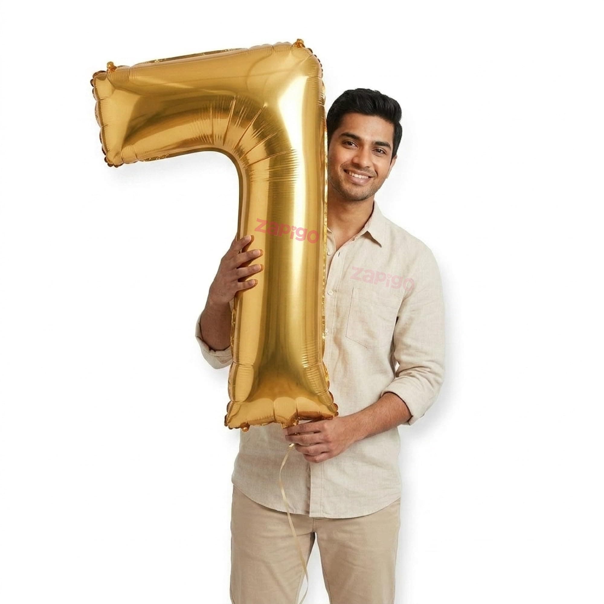 Balloonistics Gold 40-Inch Foil Number 7 Balloon - Helium or Air Fill for 7th Birthday, Anniversary Party Decoration, Photo Booth Backdrop, Cake Table Decor thumbnail 1