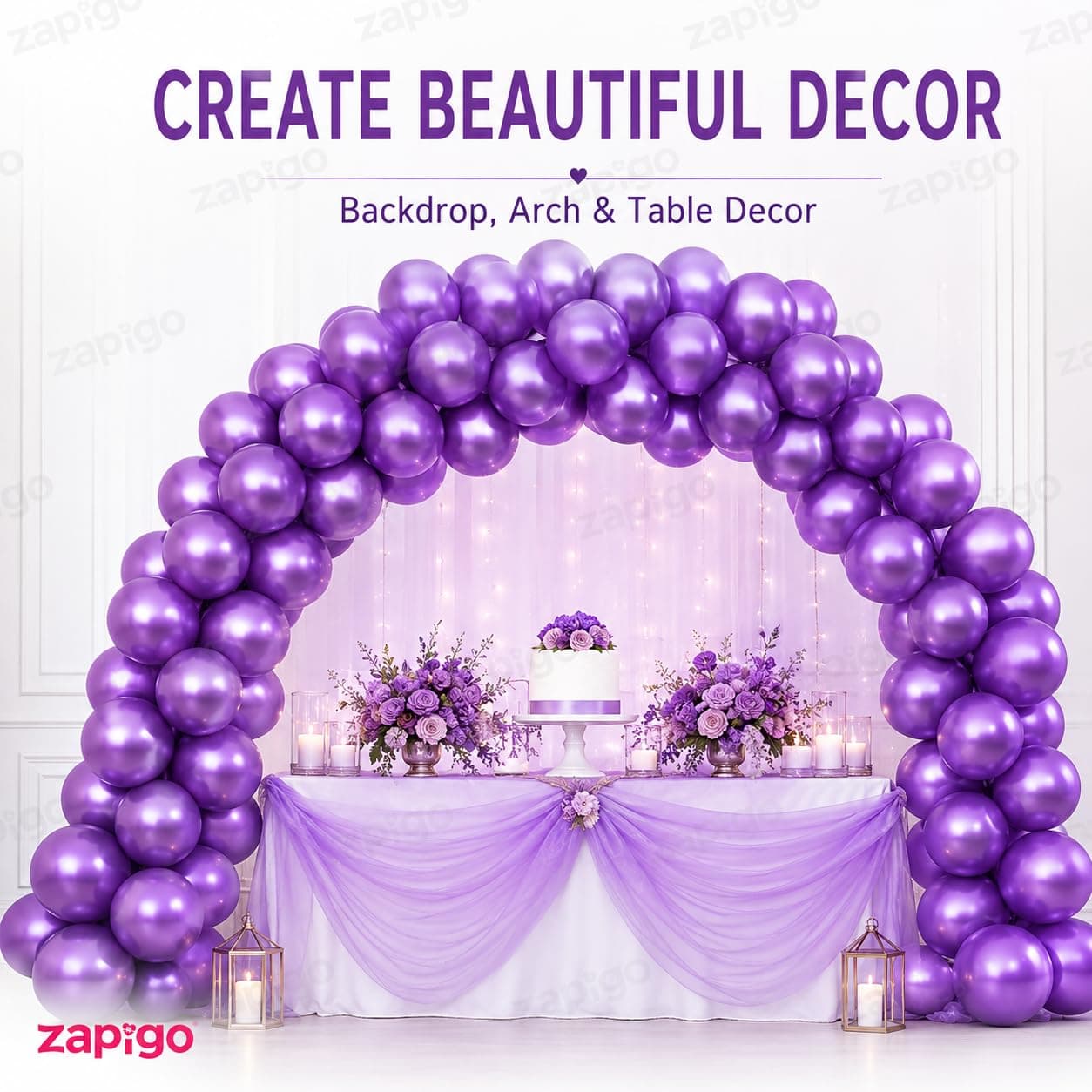 Balloonistics 25-Pack Purple Latex Balloons – Solid Colour Balloons for Birthday, Halloween, Royal Theme & Elegant Party Decoration thumbnail 6