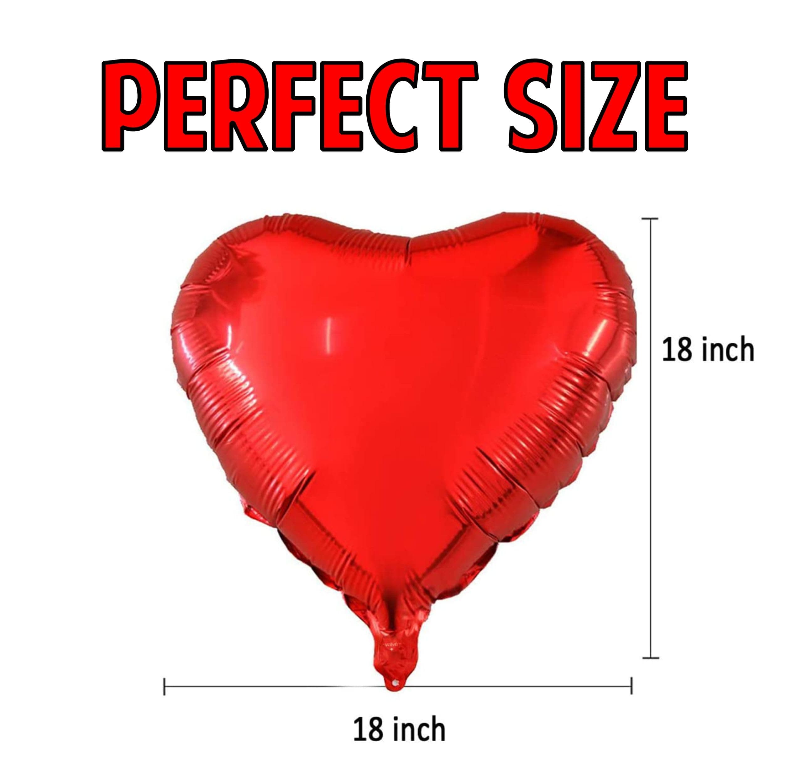 Balloonistics Romantic Love Decoration Kit - 12 Pcs Red Heart & Love Foil Balloon Set - Perfect for Valentine’s Day, Anniversaries & Proposals thumbnail 9