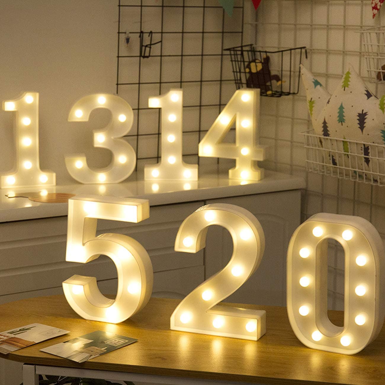 Balloonistics LED Marquee Number 2 Light - 9-Inch Cordless thumbnail 7