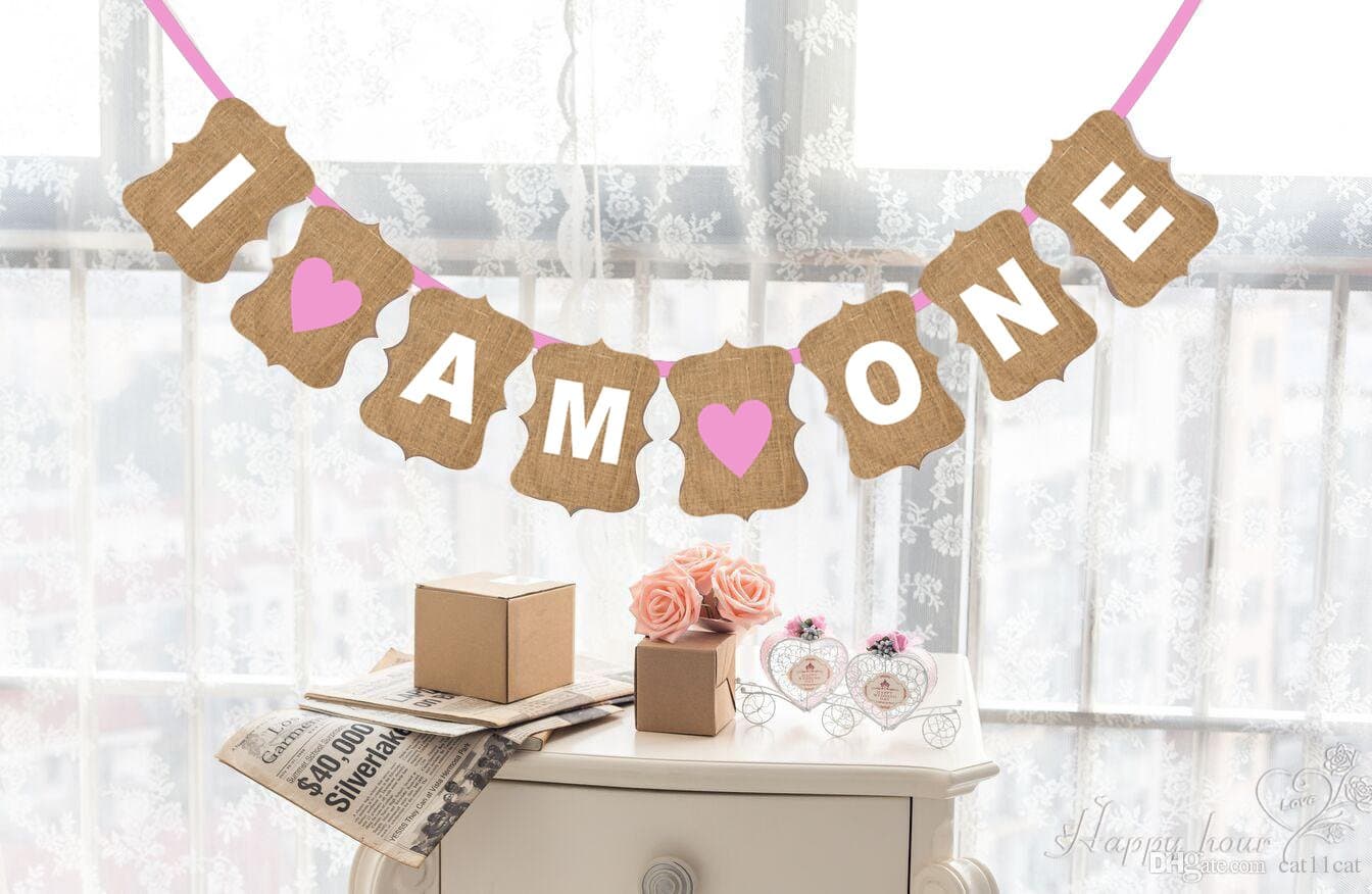 Balloonistics 'I Am One' Cardstock String Banner – 8 Ft First Birthday Decoration Banner thumbnail 5