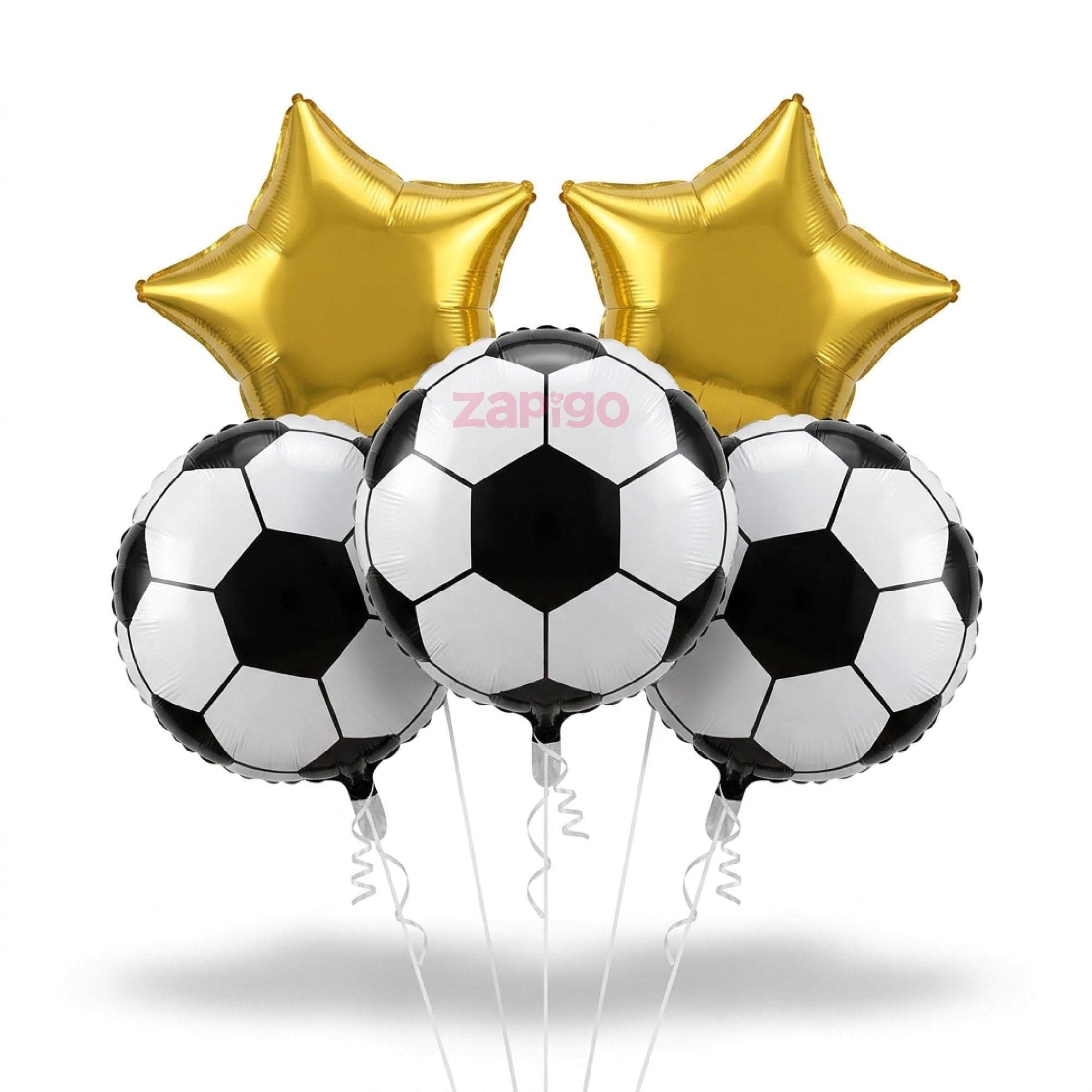 Balloonistics Football Theme Happy Birthday Balloon Bouquet Pack Of 5 thumbnail 1