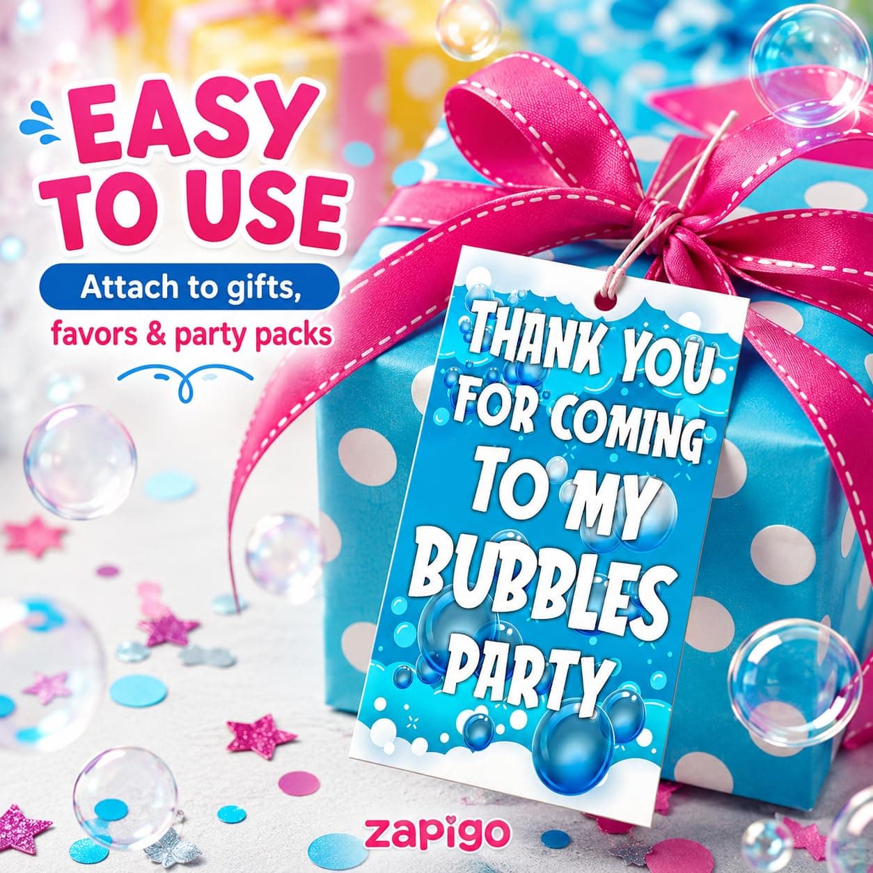 Balloonistics Bubble Theme Thank You Cards - Pack of 20 Whimsical "Pop" Party Note Cards - Premium Cardstock Double-Sided "Thanks for Popping By" Stationery, Iridescent Bubble & Blue Sky Gratitude Cards (Thank you Cards - Pack of 20) thumbnail 7
