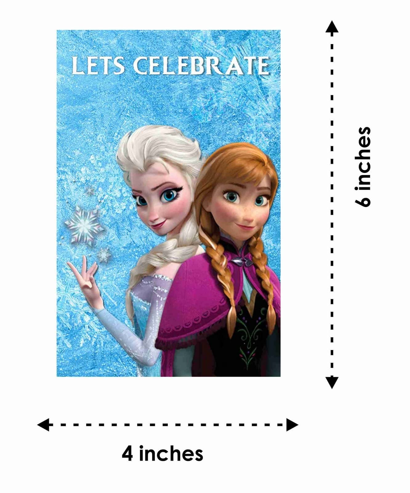 Balloonistics Ice Princess Theme Birthday Invitation Cards – Pack of 10 Cards with Envelopes for Kids' Winter Princess Parties thumbnail 4