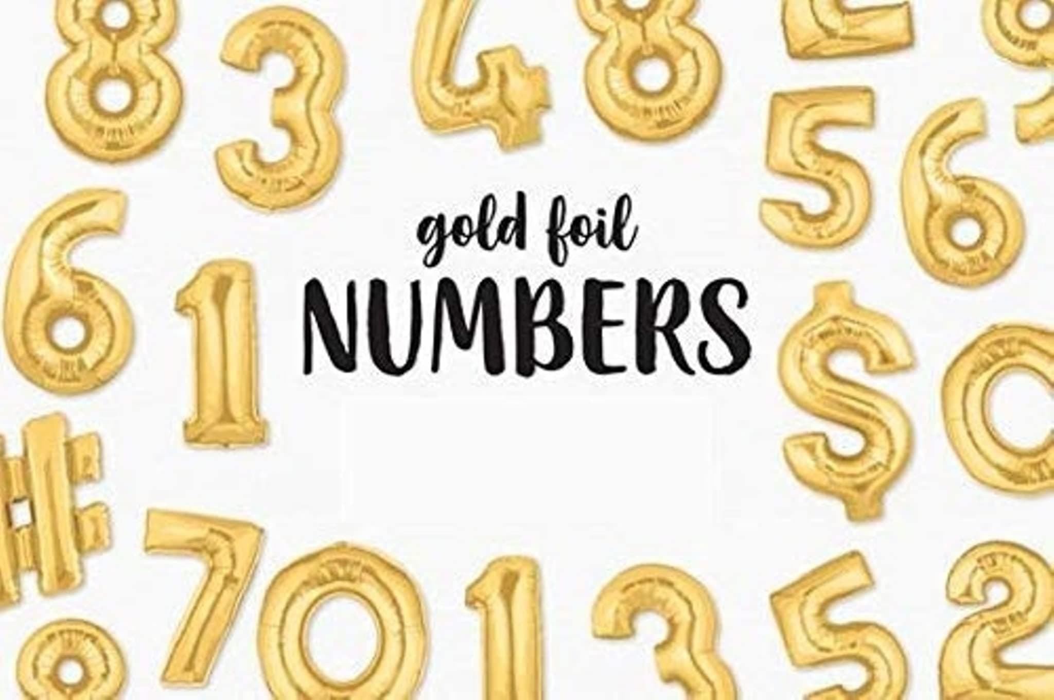 Balloonistics Gold Foil Number 73 Balloon – 16 Inch Golden Foil Number for Custom Age, Year & Phrase Party Decoration (Number 73) thumbnail 7