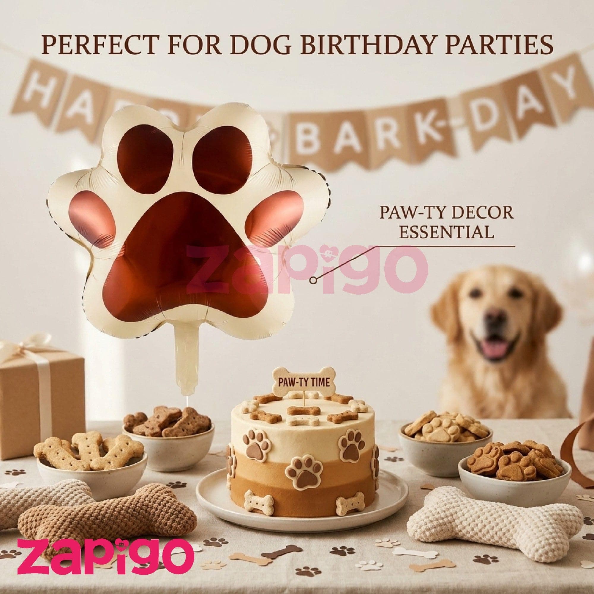 Balloonistics Large Dog Paw Foil Balloon Pack Of 1 thumbnail 3