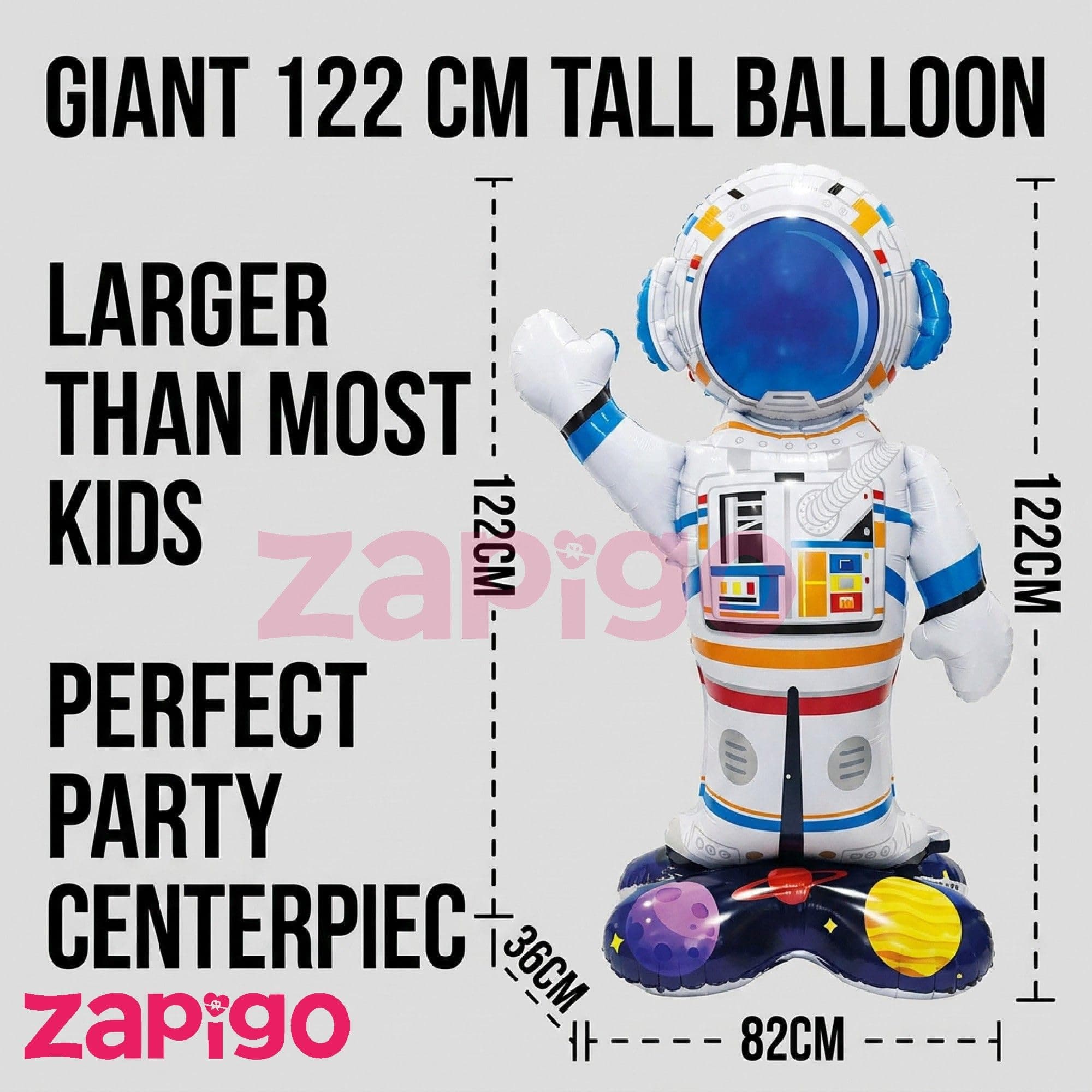 Balloonistics Astronaut Selfstand Large Foil Balloon thumbnail 2
