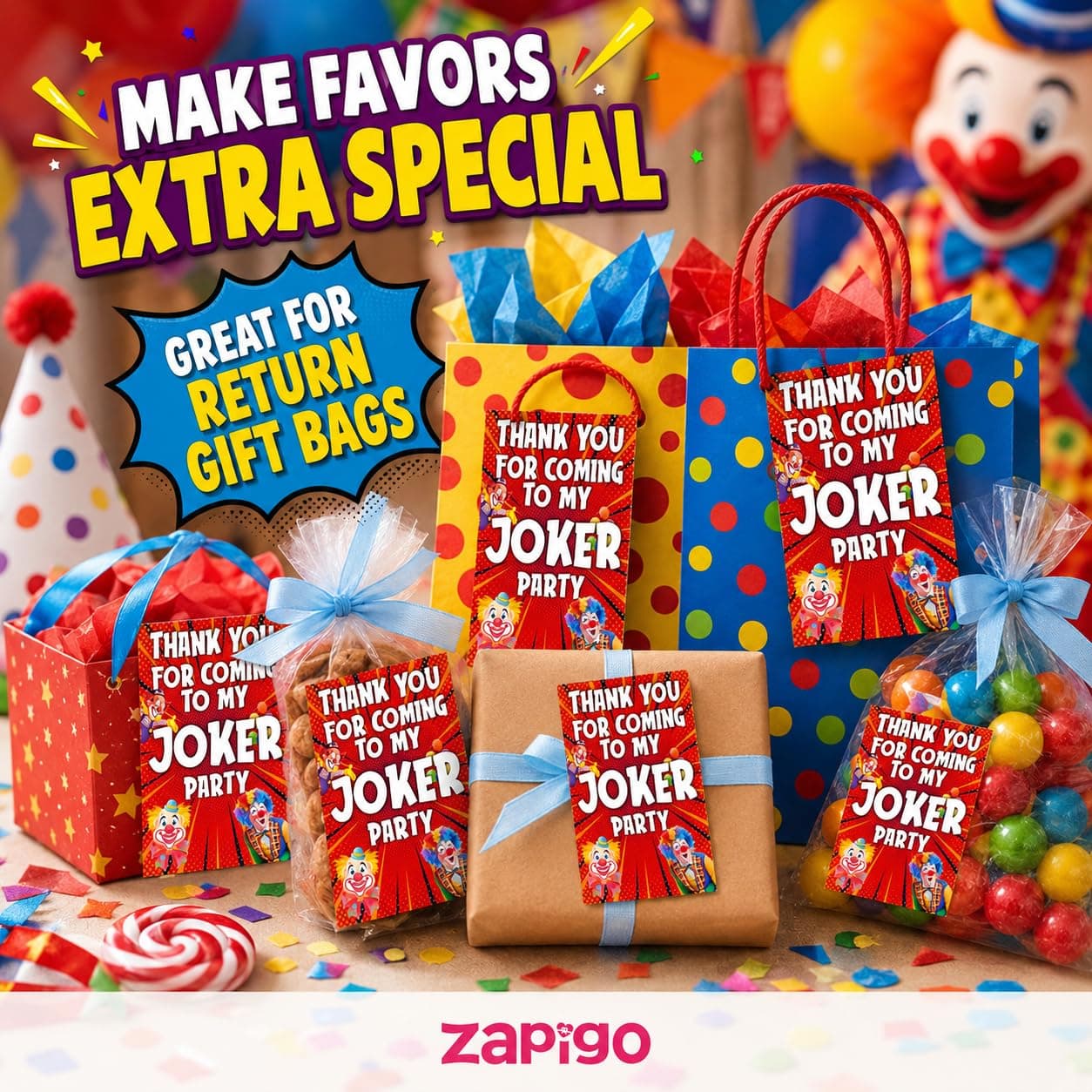 Balloonistics Joker Theme Thank You Cards - Pack of 20 Grinning Villain Appreciation Notes - Premium Cardstock Purple & Green "Why So Serious" Stationery, Gotham City Party Favors for Fans (Thank you Cards - Pack of 20) thumbnail 7