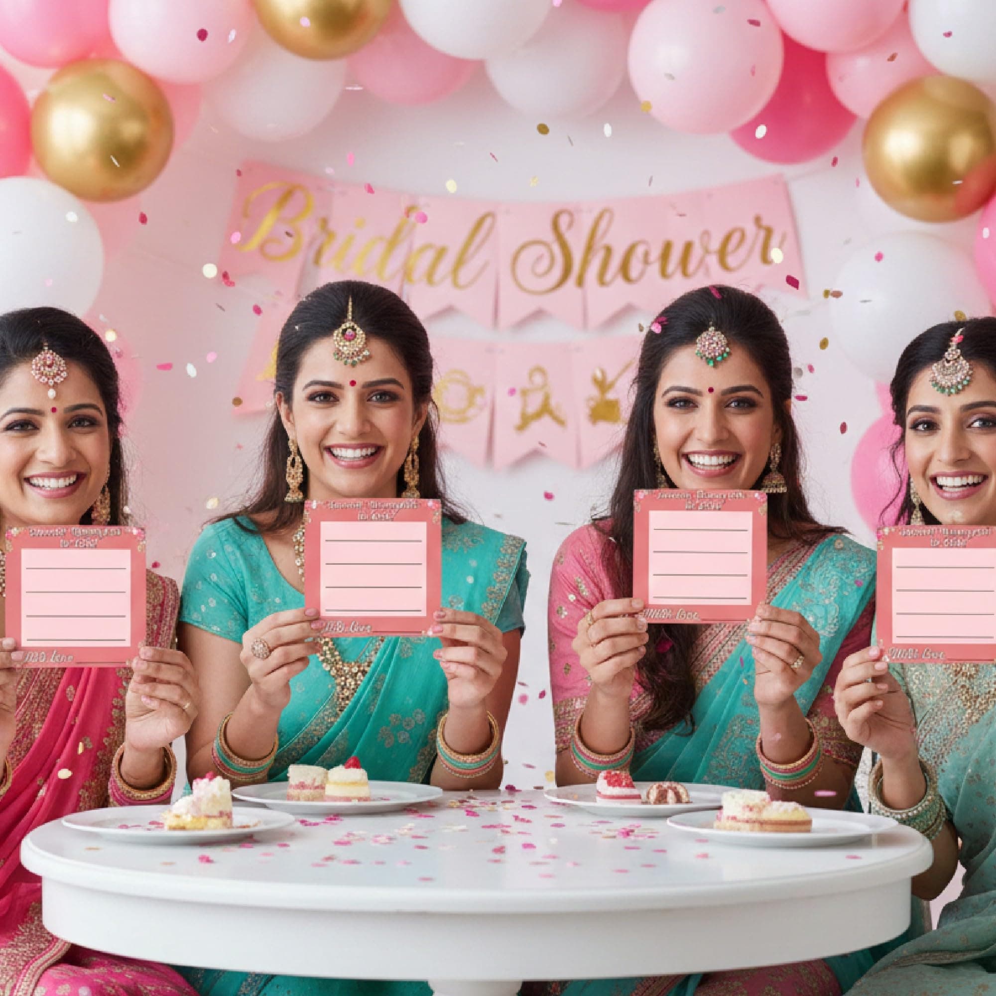 Balloonistics Favourite Memory with the Bride Cards – Pack of 20 – Pink Floral Keepsake for Bridal Showers & Bachelorette Parties – Premium 4x4 Inch Cardstock Wedding Activity thumbnail 4