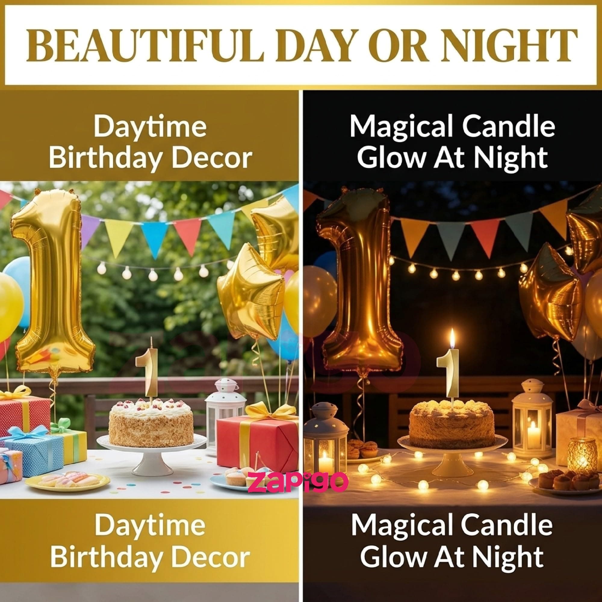 Balloonistics Gold 40-Inch Foil Number 30 Balloon with Matching Number Candle - Combo Set for 30th Birthday, Anniversary, Party Decoration, Photo Booth Backdrop, Cake Table Decor thumbnail 7
