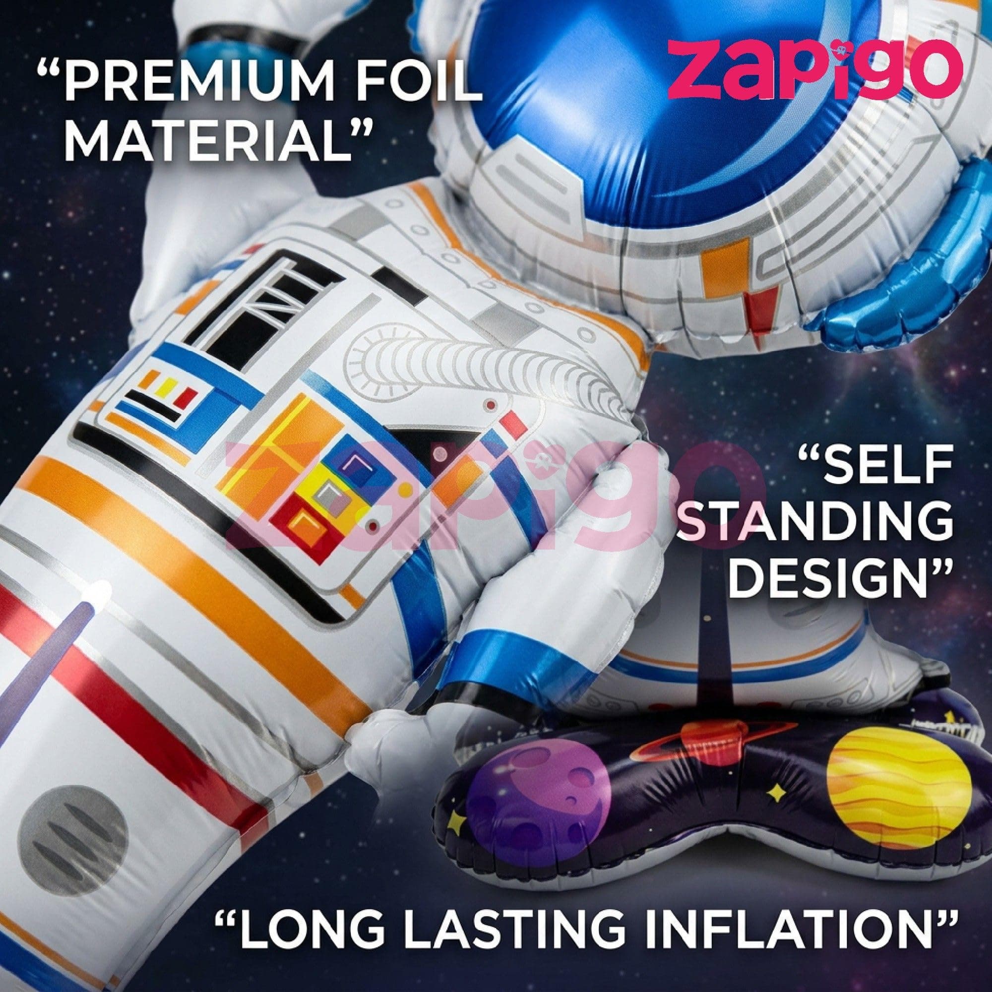 Balloonistics Astronaut Selfstand Large Foil Balloon thumbnail 4