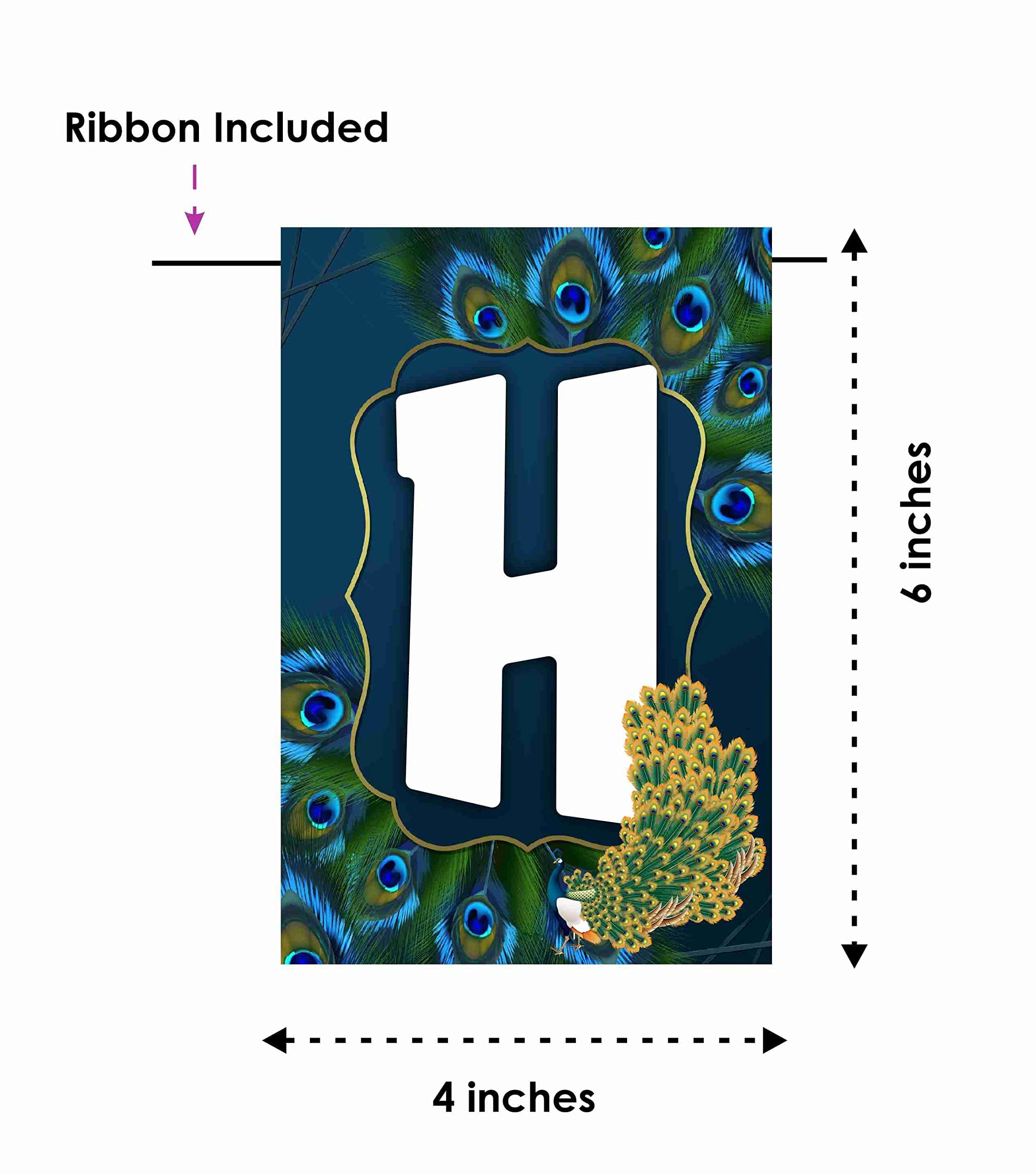 Peacock Theme Happy Birthday Banner - Majestic Teal & Gold Cardstock Bunting - Royal Indian Bird, Plumage & Floral Party Decorations, Elegant Garden Backdrop (Happy Birthday Banner) thumbnail 6