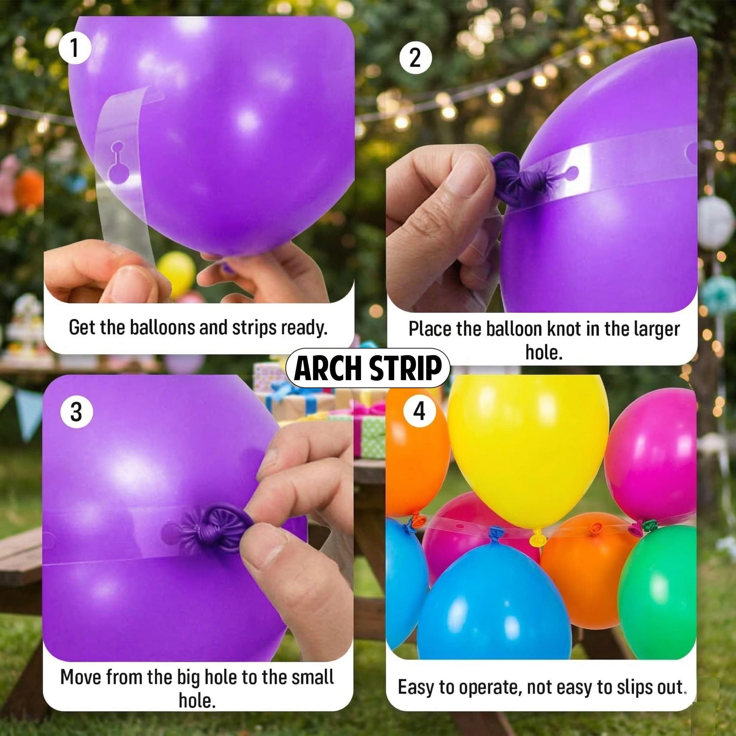 Balloonistics 60 Pcs Rose Gold, Purple & Pink Balloon Garland Kit for Girls – Happy Birthday Banner Included – Birthday Decoration Set for Kids & Adults thumbnail 7