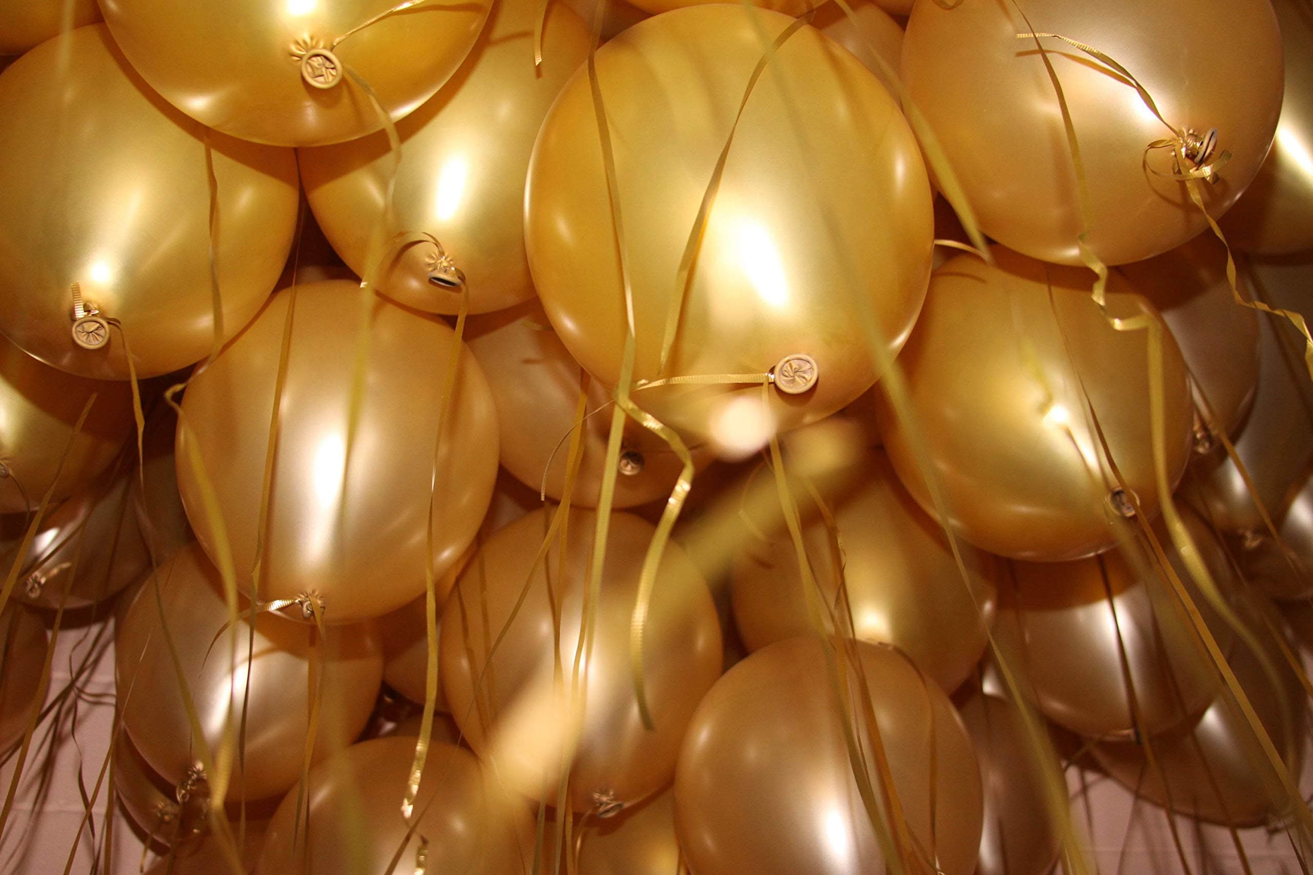Balloonistics Metallic Gold Latex Balloons – Pack of 50 Premium Golden Party Balloons for Birthday & Anniversary Decoration thumbnail 2