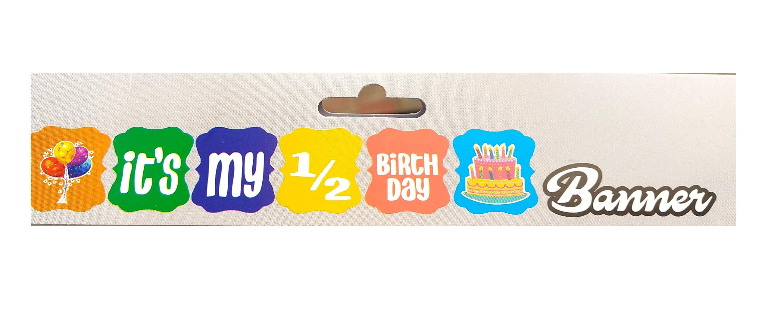 Its My Half Birthday Card Board Banner for 6 months Celebration and Decor thumbnail 3