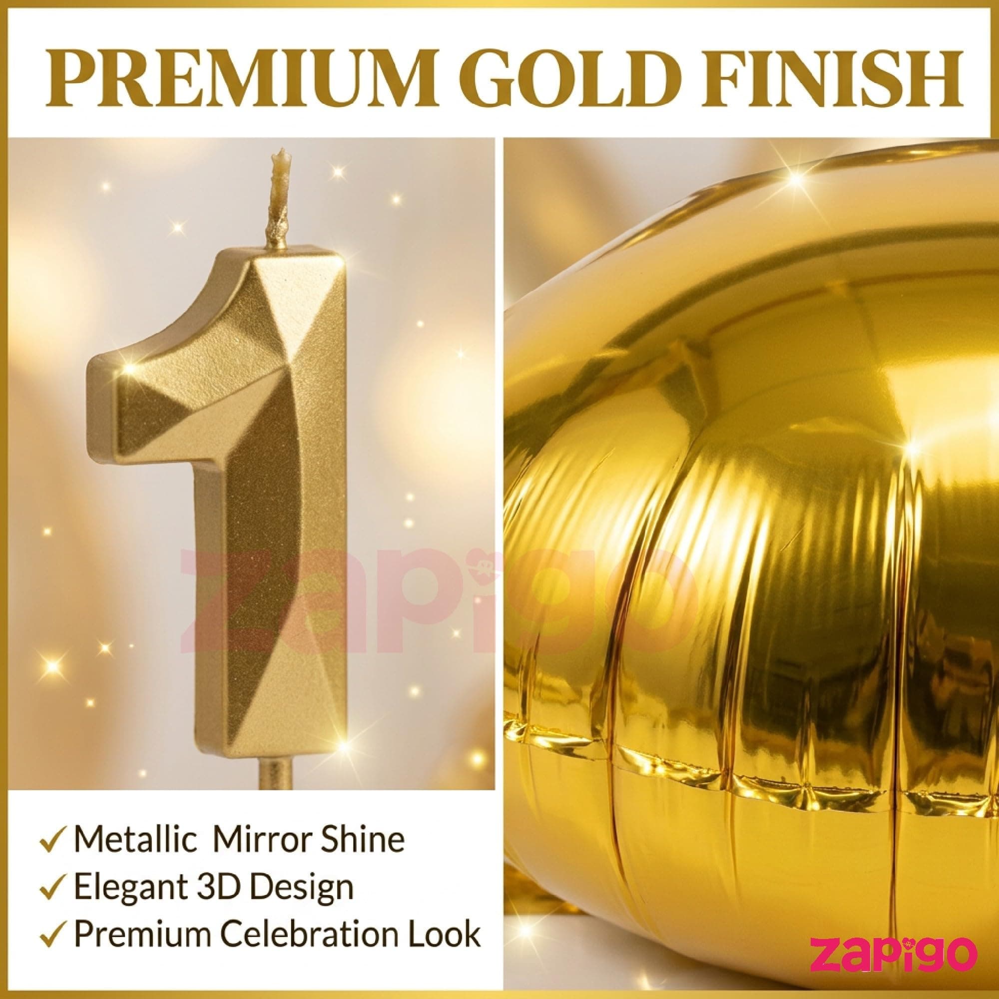 Balloonistics Gold 40-Inch Foil Number 21 Balloon with Matching Number Candle - Combo Set for 21st Birthday Decoration, Anniversary Party, Photo Booth Backdrop, Cake Table Decor thumbnail 5
