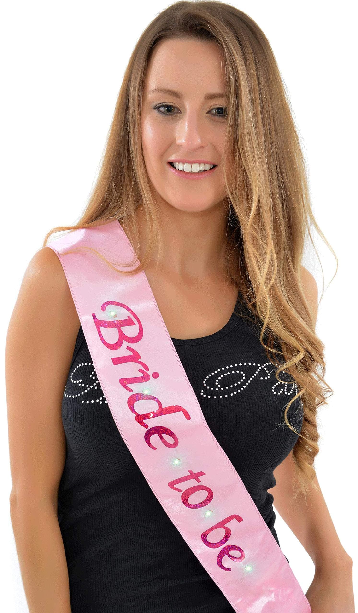 Balloonistics Bride to Be Sash – Maroon Glitter Miss Sash for Bachelorette Party, Hen Night, Bridal Shower & Elegant Pre-Wedding Celebration thumbnail 1