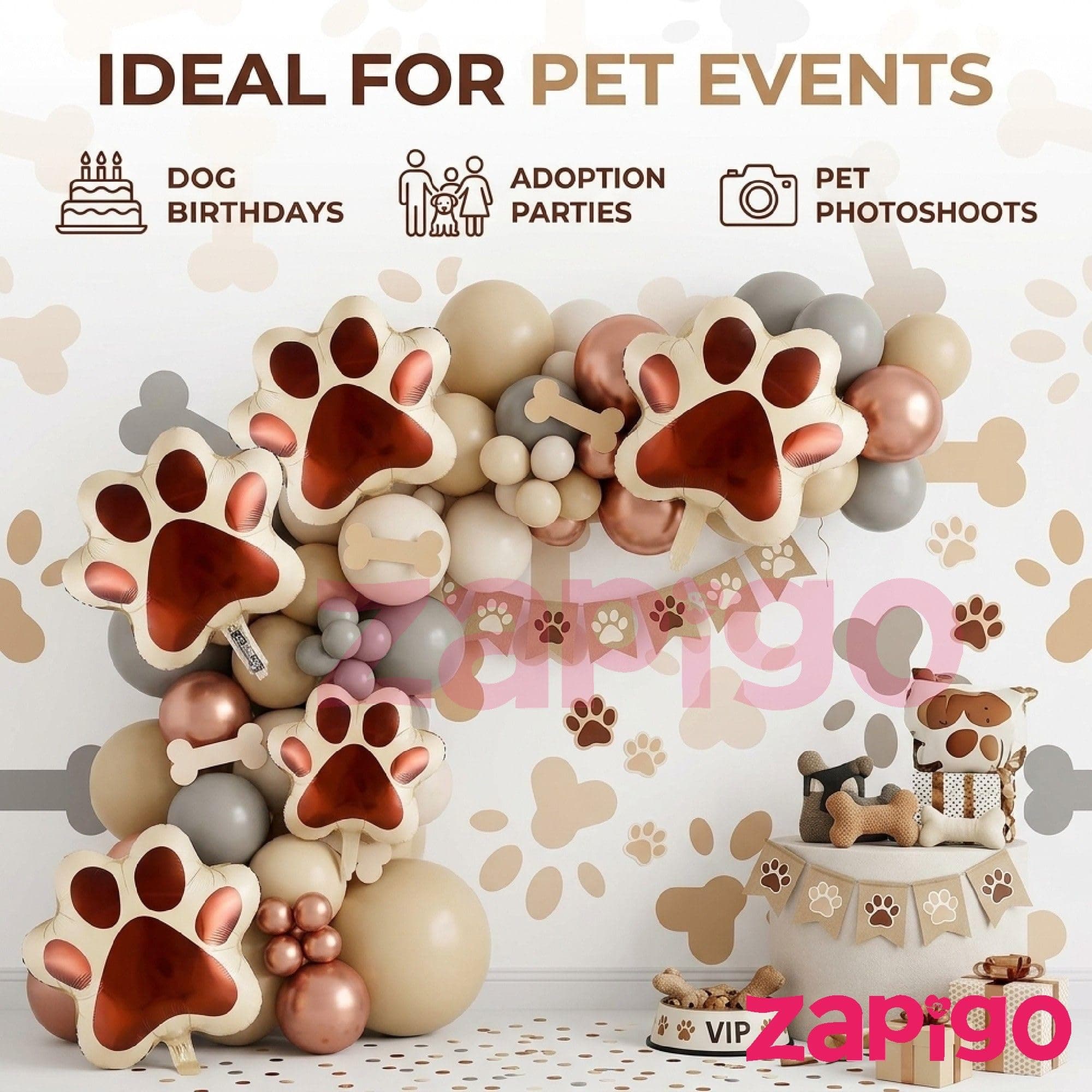 Balloonistics Large Dog Paw Foil Balloon Pack Of 1 thumbnail 5