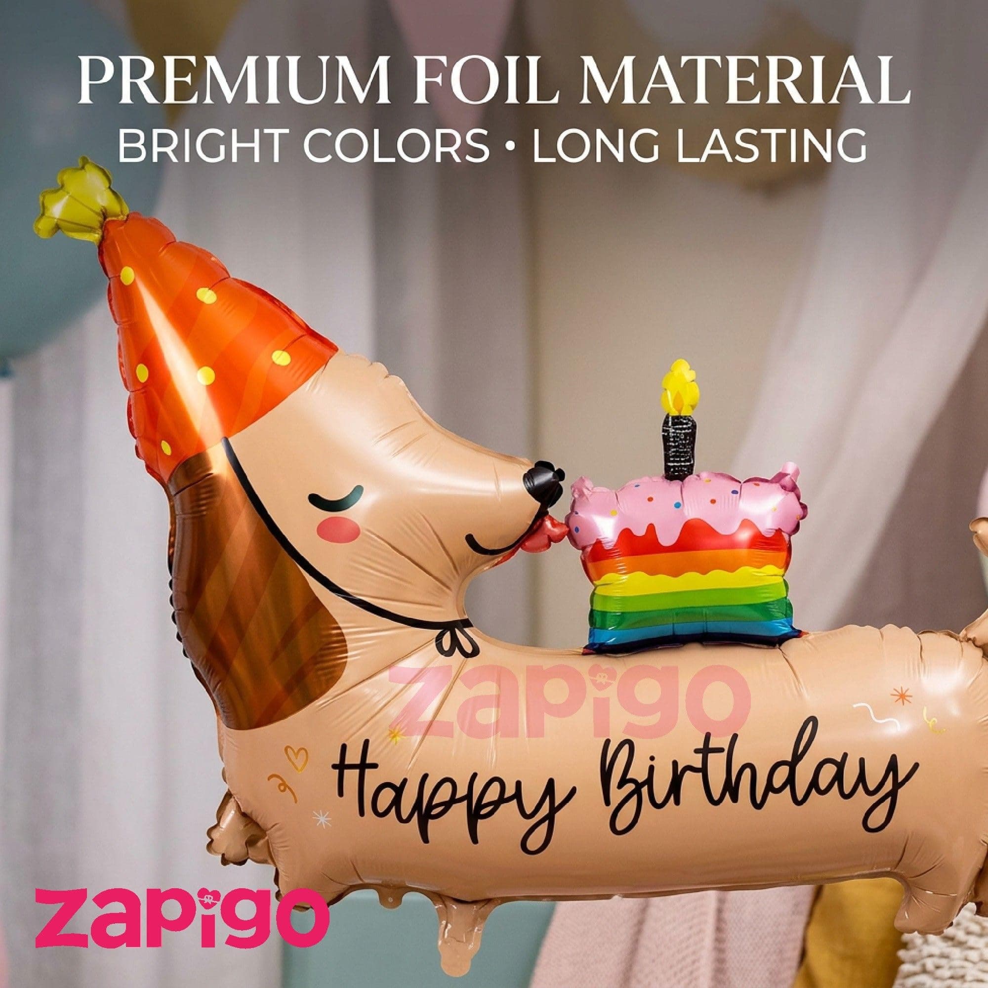 Balloonistics Dashhound Happy Birthday Balloon thumbnail 5