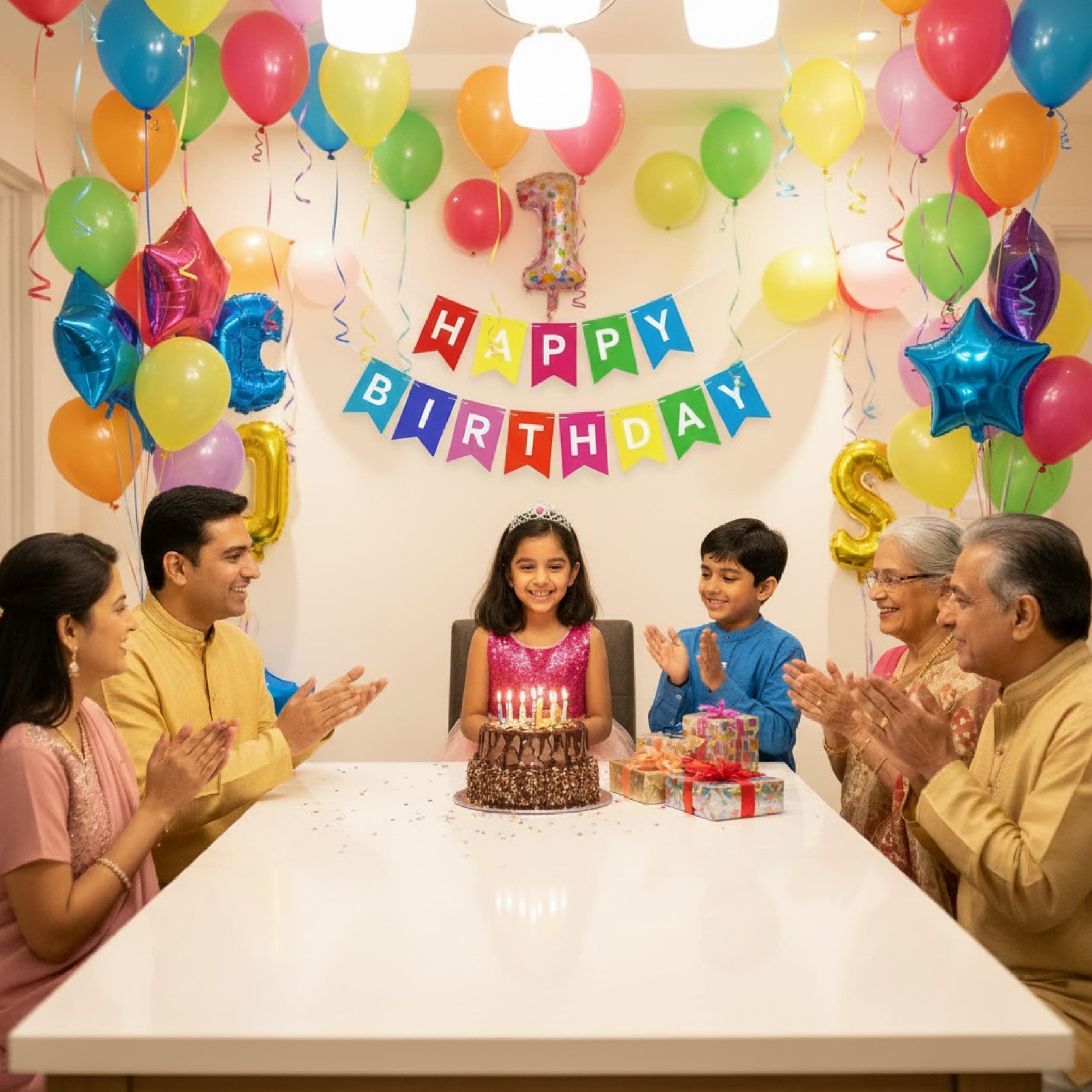 Balloonistics Happy Birthday Banner + 25 Balloons Party Set - Birthday Room Decoration Kit, Photo Booth Backdrop, Cake Table Decor, Party Supplies for Kids, Adults, Anniversary, Celebrations thumbnail 4