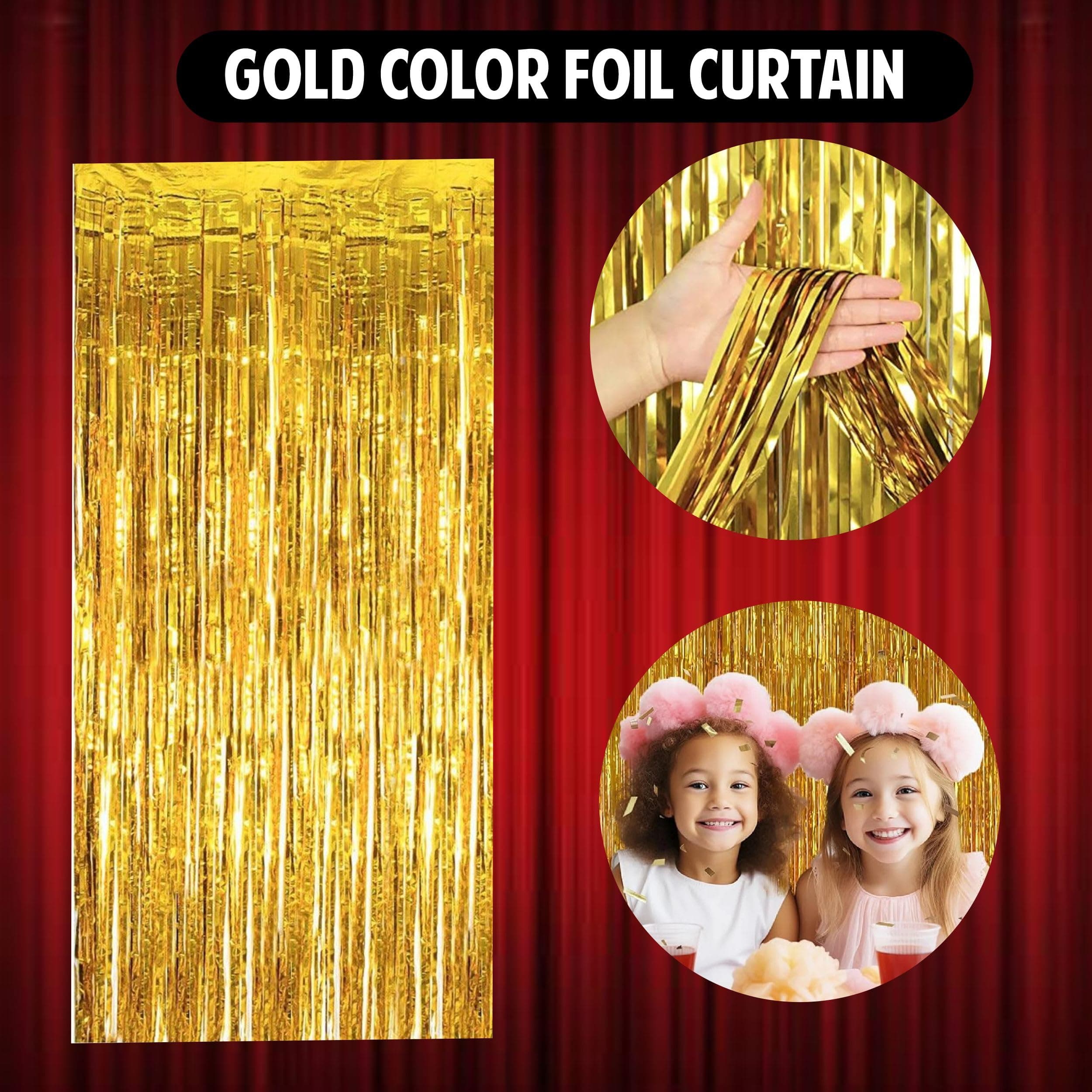 Balloonistics 93 Pcs Pink & Gold Birthday Decoration Kit for Girls & Women – Includes Happy Birthday Banner, 2 Gold Fringe Curtains, Pink Metallic Balloons & Arch Tools thumbnail 5