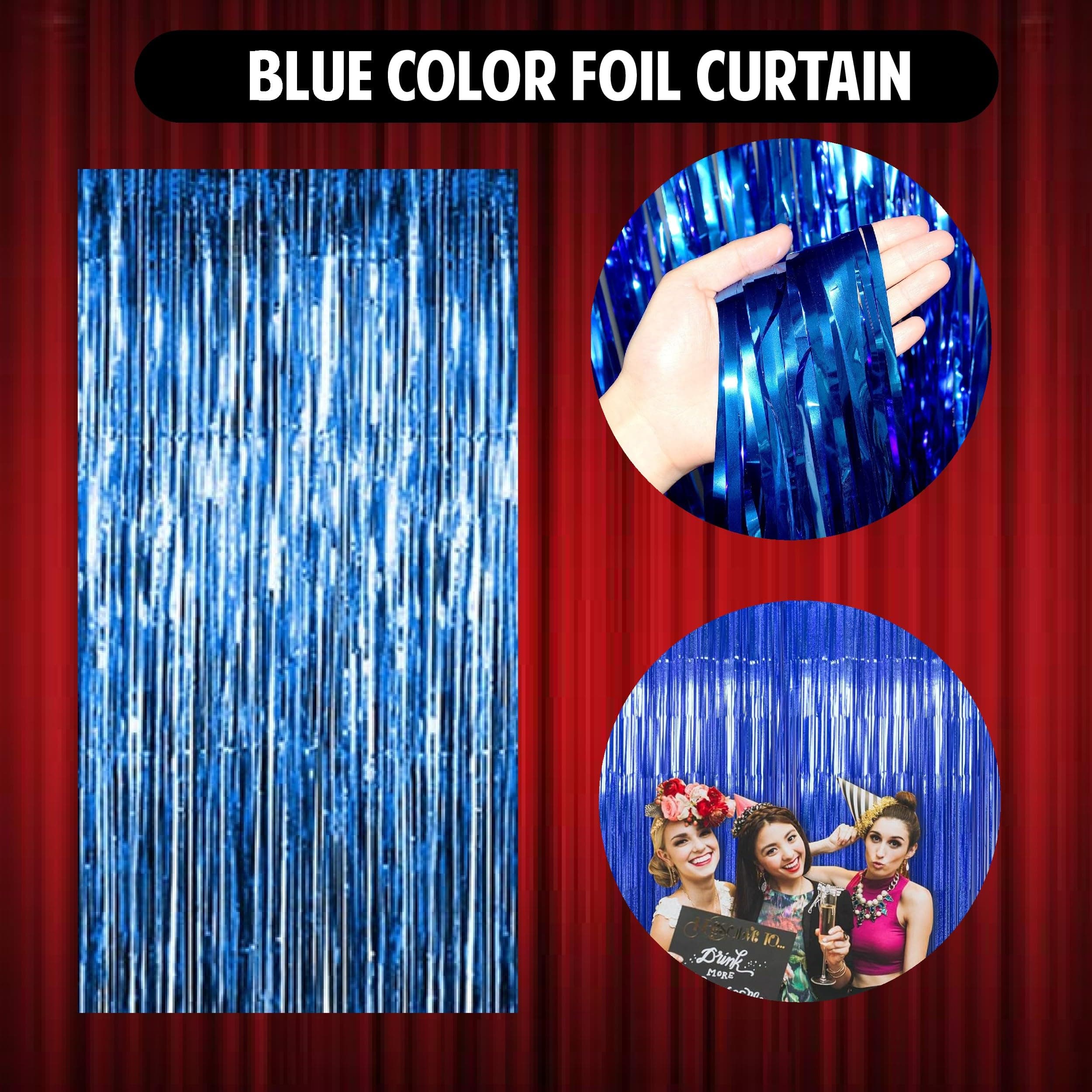 Balloonistics 44 Pcs Blue & Gold Birthday Decoration Kit for Boys – Fringe Curtain, Foil Balloons & Balloon Arch Strip – Premium Kids' Birthday Party Bundle thumbnail 5