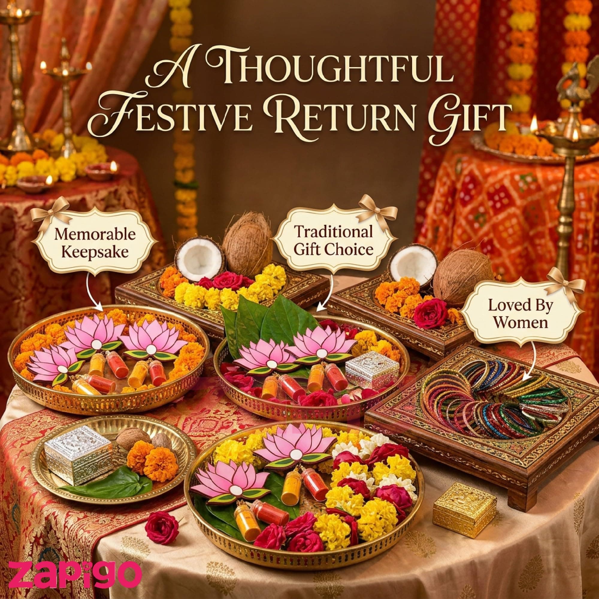Habba Lotus Design Haldi Kumkum Set, Pasupu Kumkum Dome Glass Bottle, Traditional Return Gift for Pooja, Diwali, Navratri, Varalakshmi Vratham, Wedding & Festivals - Pack of 5 thumbnail 7