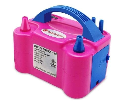 Balloonistics High Power Electric Balloon Pump – Dual Nozzle Automatic Inflator for Fast Balloon Inflation at Birthday, Wedding & Party Events