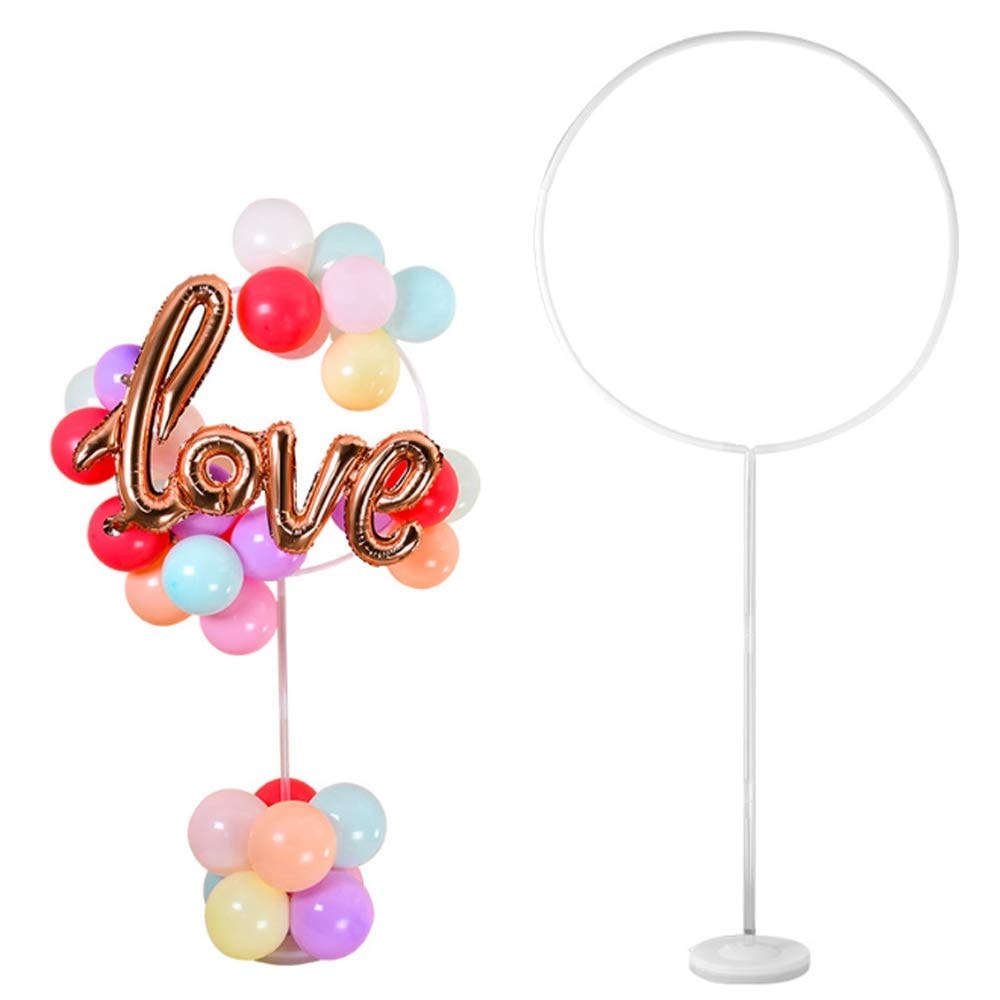 Balloonistics PVC Round Balloon Arch Stand Frame – DIY Balloon Arch Kit for Wedding, Baby Shower & Kids Birthday Party Decoration (Pack of 1)